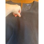 Madewell  Little Black Tie Shift Dress Women Medium Wedding Boxy Neutral Shower Photo 11