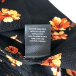 Gypsies & Moondust New Floral Bow Tie Front Cropped Tank Top Black Orange Juniors Size Medium Photo 13