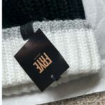 Frye knit beanie black with white trim Photo 2