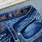 Rock Revival  Boot Cut Jeans Size 28x35 Flap Pocket Blue Jeans Embellished Photo 8