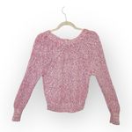 Free People Pink Marled Knit Sweater Soft Girl Preppy Boho Casual Cozy S Photo 1