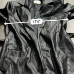 NA-KD Misslibell x Black Faux Leather Tie Waist Trench Coat Size 38 Photo 8