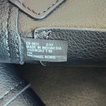 Michael Kors Kimberly Black White Bonded Small Leather Tote Purse Photo 10