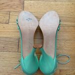 Banana Republic  Green Tie Ankle Heels Size 7.5 Photo 4