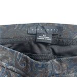 Sanctuary NEW  Anthropologie Navy Gray Damask Scroll Paisley Print Ponte Pants XS Photo 3