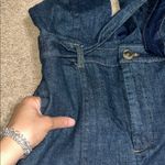 Anthropologie Pilcro & The Letterpress Denim Overall Bib Jumpsuit Plunging V 2 Photo 3