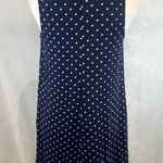 Old Navy  navy and white polka dot swing tunic top size medium Photo 2
