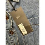 FUTURE COLLECTIVE Denim Shirt Dress Short Sleeve Collared Button Front Blue S Photo 2