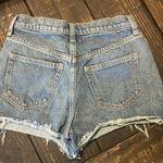 PINK - Victoria's Secret  Denim Jean Shorts‎ Frayed Hem Light Wash Women's Photo 2