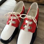 Vintage FootJoy 21st Century Golf Shoes Women’s 7.5 B Red White Black Spikes USA Photo 2