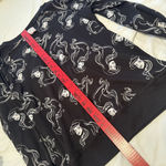 Disney  The Little Mermaid Ariel Sweatshirt Long Sleeve Black Reversible Womens M Photo 5