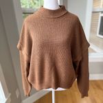 Terra & Sky  Camel Tan Cropped Mockneck Sweater Size 14 0X Photo 8