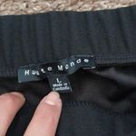 Haute Monde Pleated Black Tie Waist Skort Size Large Photo 6