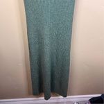 Anthropologie Amadi Women's Knit Maxi Dress Sage Green Size Small Open Back Photo 4