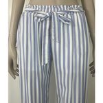 HYFVE HYFYVE White & Blue Striped High Waisted Casual Pants Photo 4