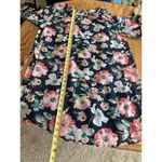 Women’s Floral Dress Tie Waist Flowy Slinky Size 4 Photo 0