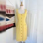 J.Crew  Sophia Tweed Midi Dress Yellow Sz 4 NWT Photo 1