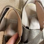 Eileen Fisher  Willow Bronze Wedge Espadrille Leather Sandals Open Toe Photo 2