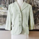 Loft Ann Taylor Knit Blazer Size Small Light Green EUC Photo 0