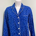Soma  Long Sleeve Blue and White Polkadot Nightshirt medium Photo 1
