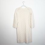 J.Crew Cable Knit Stretch Wool Sweater Dress Merino Wool Alpaca Blend Cream Photo 3