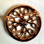 Nina Ricci for Avon NRT Rhinestone Brooch Gold Tone Vintage Photo 5