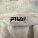FILA Vintage 80s  Women's Windbreaker Zip Sleeves Vest White Gray Italy Medium Photo 7