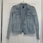 Gap Denim Light Wash Distressed Jean Jacket Photo 3