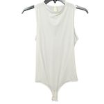 SKIMS  $62 Jelly Sheer Crew Neck Bodysuit - White L Photo 1