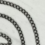 Black Chain Link Purse Handbag Replacement Strap 47" Crossbody Shoulder ✨ Photo 3