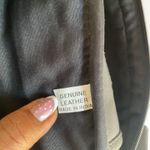 Retro Genuine Leather Fanny Pack – Black Photo 6