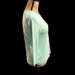 Charter Club  mint green perfectly soft Pima cotton crew neck  3/4 sleeve tee Photo 2