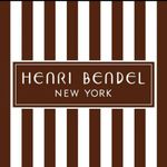 Henri Bendel 100% Silk Scarf. Multi Color Ranging Royal Blue/Navy to Brown Photo 8