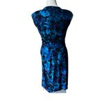 CHAPS NWT, V-Neck Sleeveless Faux Wrap Side Ruched Fitted Dress, Petite S Photo 1