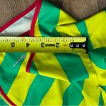 Nike  Dri-Fit Athletic Shorts Women's size Small in Green Yellow stripes running Photo 11