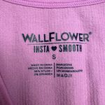 Wallflower Insta Smooth Ribbed V Neck Cropped Tank Top Lilac Size Small Pink Photo 1