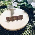 Lucky Brand  2 pairs of gold stud earrings Photo 1