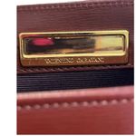 Valentino Garavani Vintage  Embossed Leather Top Handle Crossbody Bag Brown Gold Photo 5