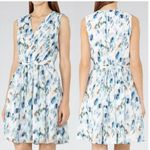 Reiss  Frida Blue abstract patterned dress Photo 1