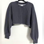Aritzia Tna Cozy AF Fleece Boyfriend Cropped Sweatshirt 2 Photo 3