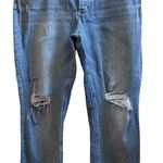 Sam Edelman The Mary Jane Boyfriend Straight MidRise Distress Jean Plus Size 34 Photo 0