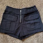 SheIn Black Cotton shorts, Size XS (runs Small, fits 0-1). Super cute! NEW Photo 2