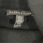 Eileen Fisher  Black 100% Merino Wool Turtleneck‎ Tunic Sweater Size XXS Photo 2