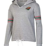 NWOT Minnesota Wild Women's Gray Pullover Hoodie Size Large NHL Fan Apparel‎ Photo 0