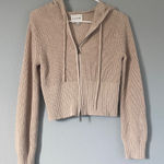 Pink Rose  Beige Knit Sweater Photo 0