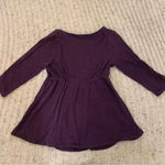 Old Navy  Maternity purple striped 3/4 sleeve shirt, size medium‎ Photo 1