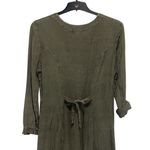 Naqui New York Womens Embellished Long Sleeve Fit & Flare Maxi Dress Green Large Photo 3