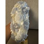 Viral Handcrafted in India White/Gray 3D Floral Beaded Crescent Bag Mini Bag NWT White Photo 5