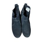 Sorel Women's Evie Bootie Size 9.5 Waterproof Black Suede Zip Wedge Ankle Boots Photo 2