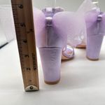 Allegra K New Allegra‎ K Purple Lilac Heels Women 9.5 Tulle Bow Ankle Strap Sandals Photo 7